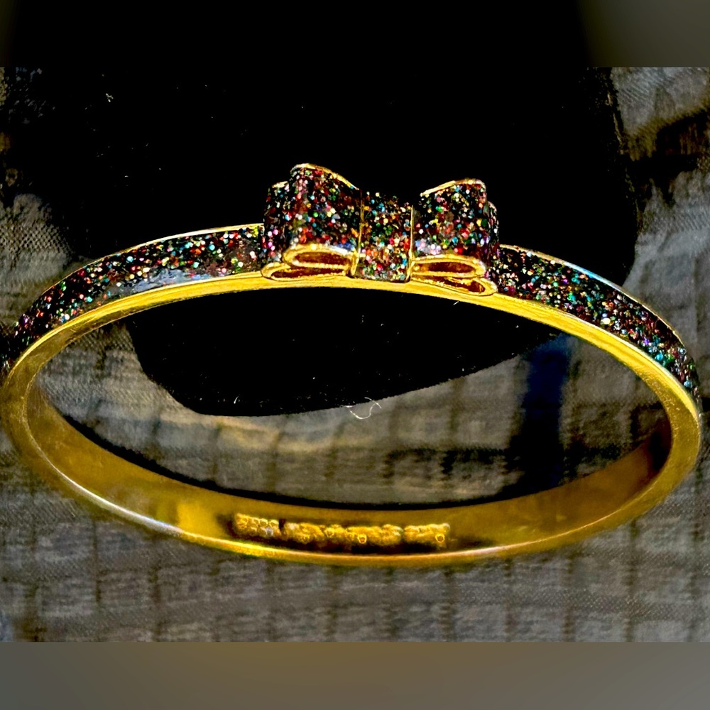 Kate Spade Sparkle Bow Bangle Bracelet